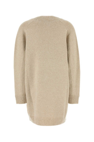 Свитер-платье из смешанной шерсти бежевого цвета VERSACE (10178201A11287) Свитер-платье из смешанной шерсти бежевого цвета VERSACE (10178201A11287)