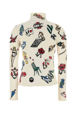 Embroidered stretch wool blend sweater BOTTEGA VENETA (811949V4XE0) Embroidered stretch wool blend sweater BOTTEGA VENETA (811949V4XE0)