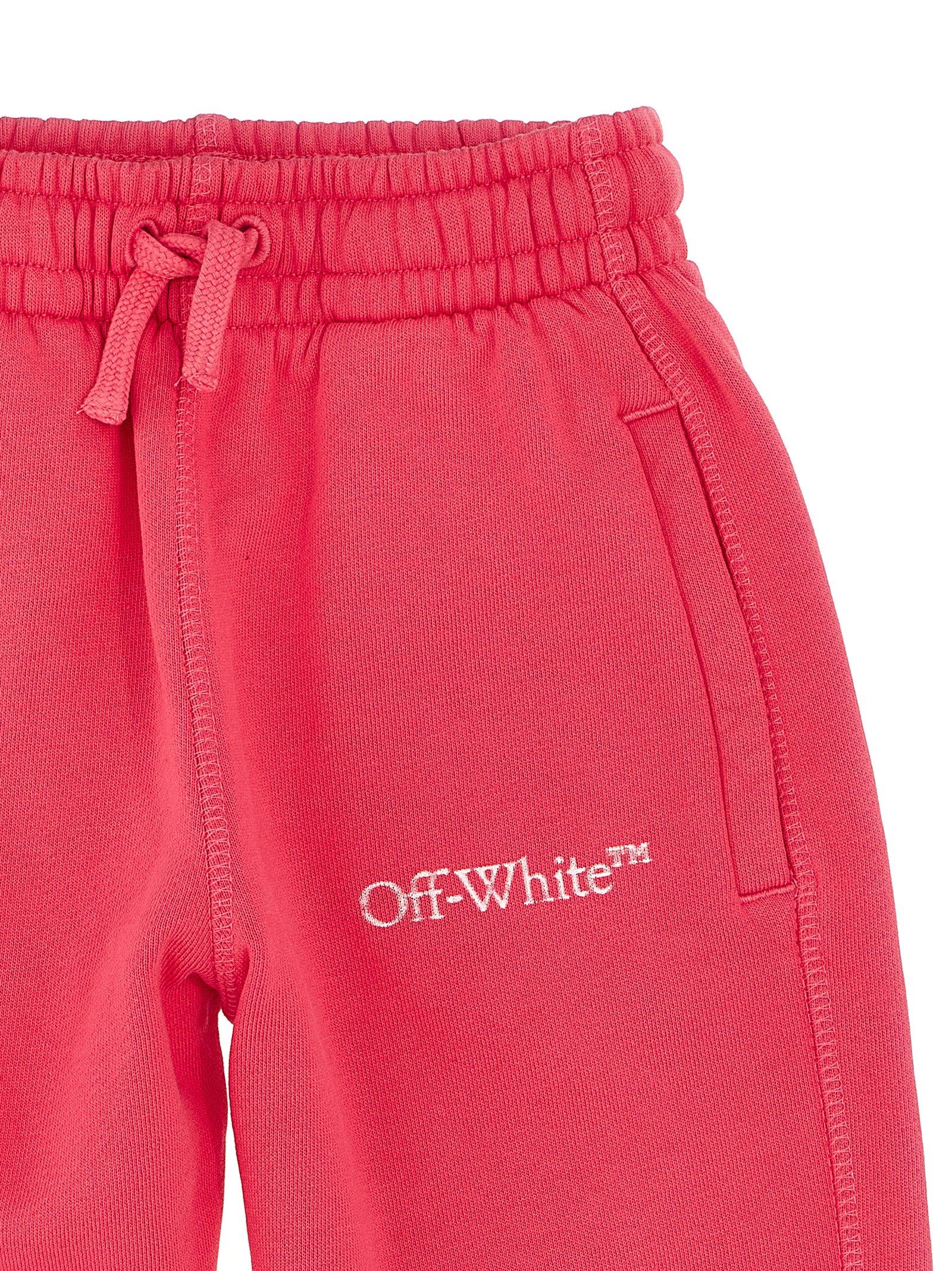 Bookish logo cotton track pants, Off-White Kids