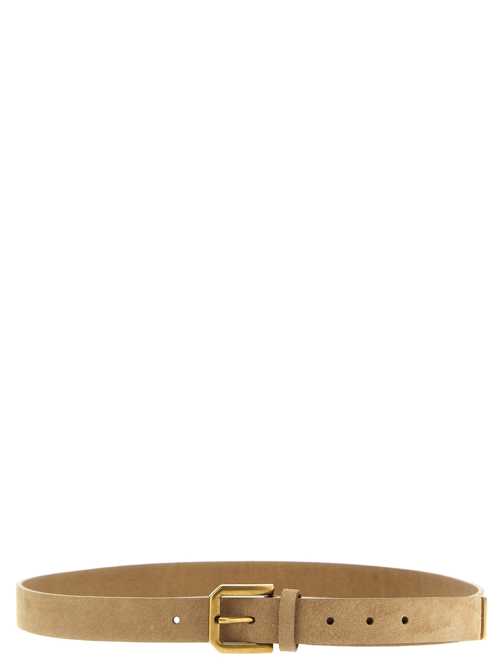 Suede belt Beige