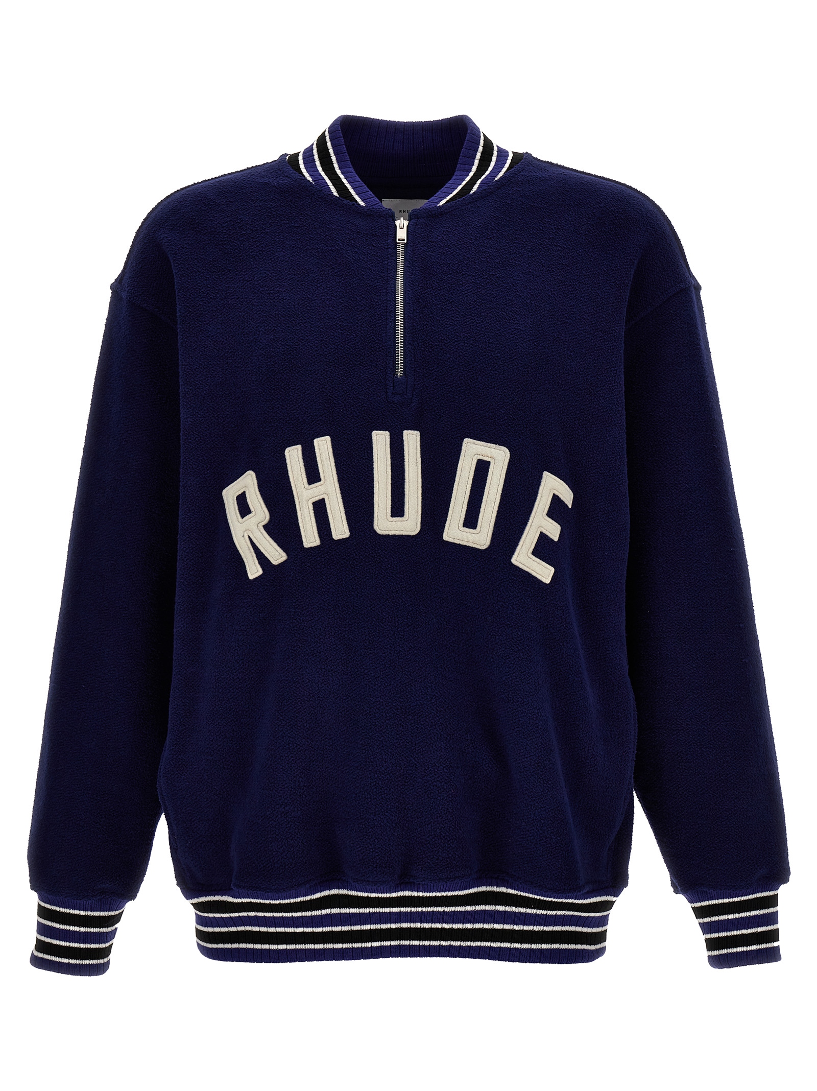 Quarter Zip Varsity' sweatshirt Blue